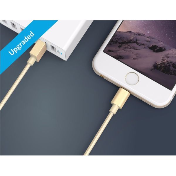 Nylon Braided Quick Charge Usb Cable High Speed Data Sync For Samsung Galaxy , HTC