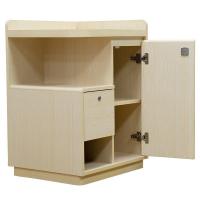 Armoire de chevet d'hôpital en bois moderne Armoire de chevet de patient à étagère double