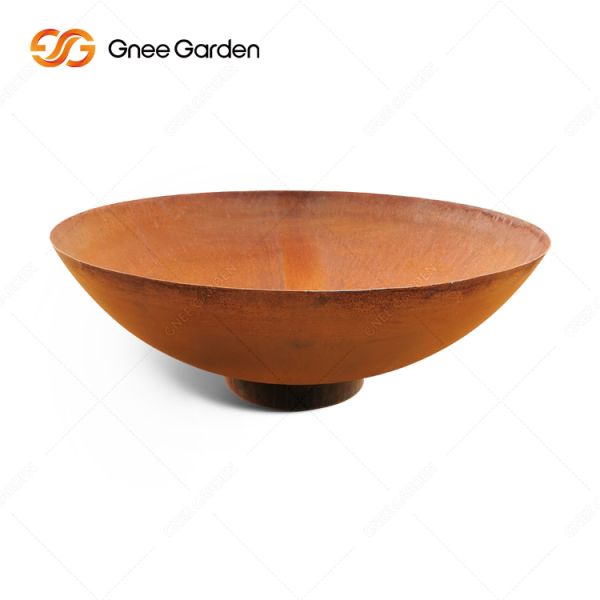 Wood Burning Metal Fire Bowl Outdoor Corten Steel Fire Pits