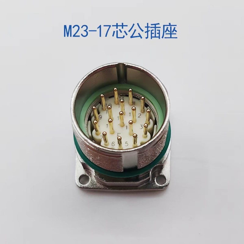 M23 Aviation Plug Servo Motor Connector with 12-Pin 17-Pin Configuration for Industrial Automation and 1000V Voltage Rating