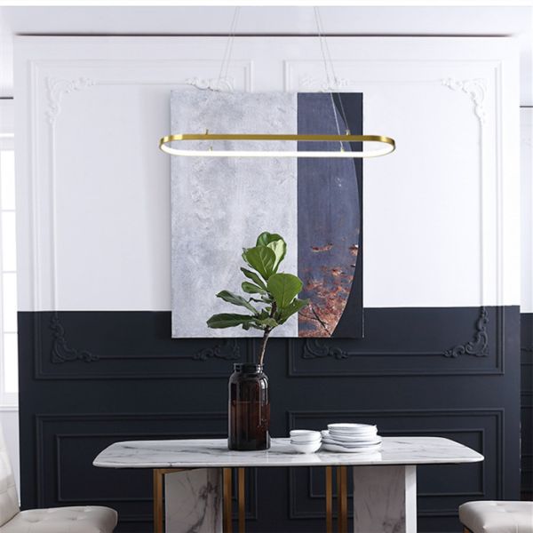 СИД Aluminum+Acrylic вися свет золотого песка современный простой привесной