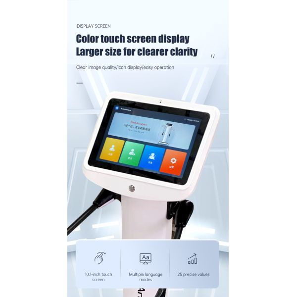 Hand Foot Electrodes 8 Point Multi Language QR Code Sharing Body Analyzer Machine
