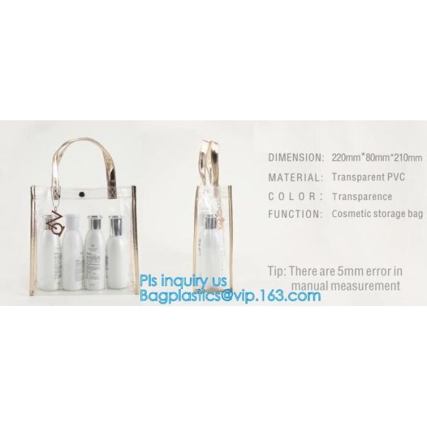 Custom Stadium Tote Bag Clear Shoulder PVC Bag with Zipper, pvc letter bucket bag clear transparent jelly shoulder tote
