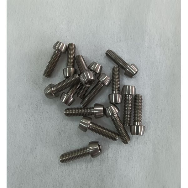 Titanium Bolt M5x9 16 18 20 25 30 35 40 45 50 55 60mm Taper Hex Allen Head bolts