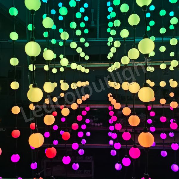 50mm DMX512 WS2811 3D Pixel Ball Light String for Christmas Holiday Lighting