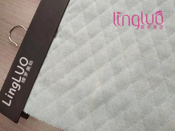 Quilted Polyester Linping Holland Velvet Fabric For Sofa Decorative Cover Set