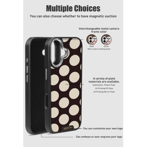Customizable UV Printing Mobile Phone Case with 3-Meter Drop Protection and Magnetic N52 Strong Magnets
