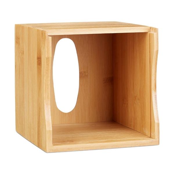 Bathroom Wooden Tissue Holder Square Tissue Box Easy Cleaning FDA Approved