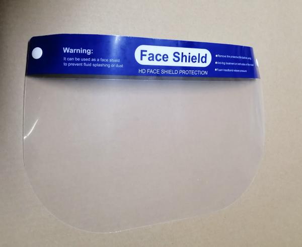 PET / PU Anti Epidemic Products , Clear Anti Fog Face Shield Protective