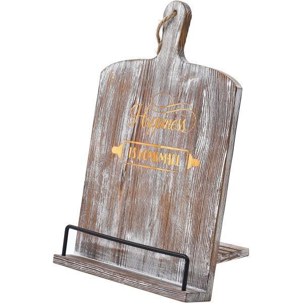 Wooden Reading Shelf Desk Calendar Shelf with Solid Wood Frame and Free Sample Charge