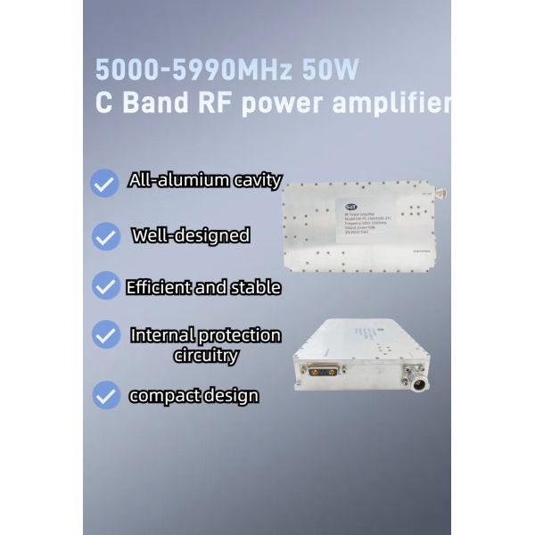 High-Performance Device 5000-5990MHz RF Power Amplifier for Wi-Fi, 5g Millimeter-Wave, and Satellite Communication
