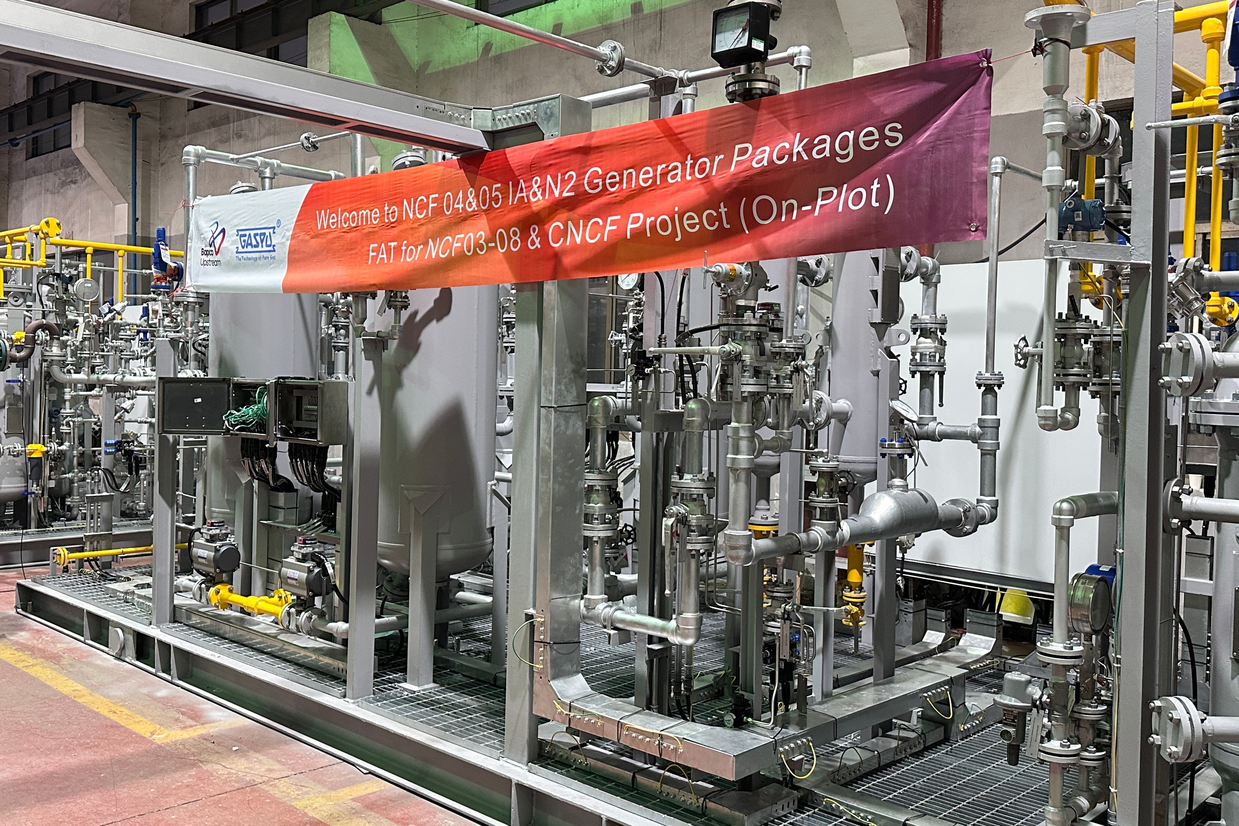 Nitrogen Generation Instrument Pneumatic Skid Combined IA and N2 Package 300SCFM 50Nm3/h
