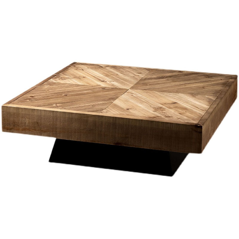 Oak Coffee Table for Living Room TV Stand and Center Table Marble Wood Adjustable Simple