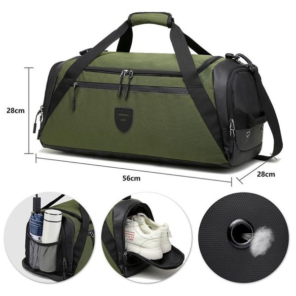 Water Resistant Women'S Workout Duffel Bags 40-50l Duffel Bag Multifunctional