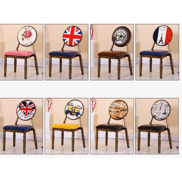 Stacking Modern Metal Dining Chairs / Fabric Restaurant Chairs For Banquet