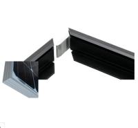 Noircissez le cadre en aluminium anodisé de panneau solaire avec avec la coupe/le poinçon
