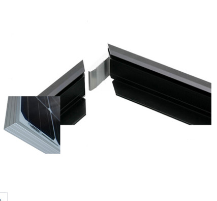 Почерните анодированную алюминиевую рамку панели солнечных батарей с с вырезыван