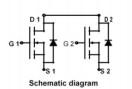 Solar Inverters 6A 20V Mosfet Power Transistor With High Switching Speed