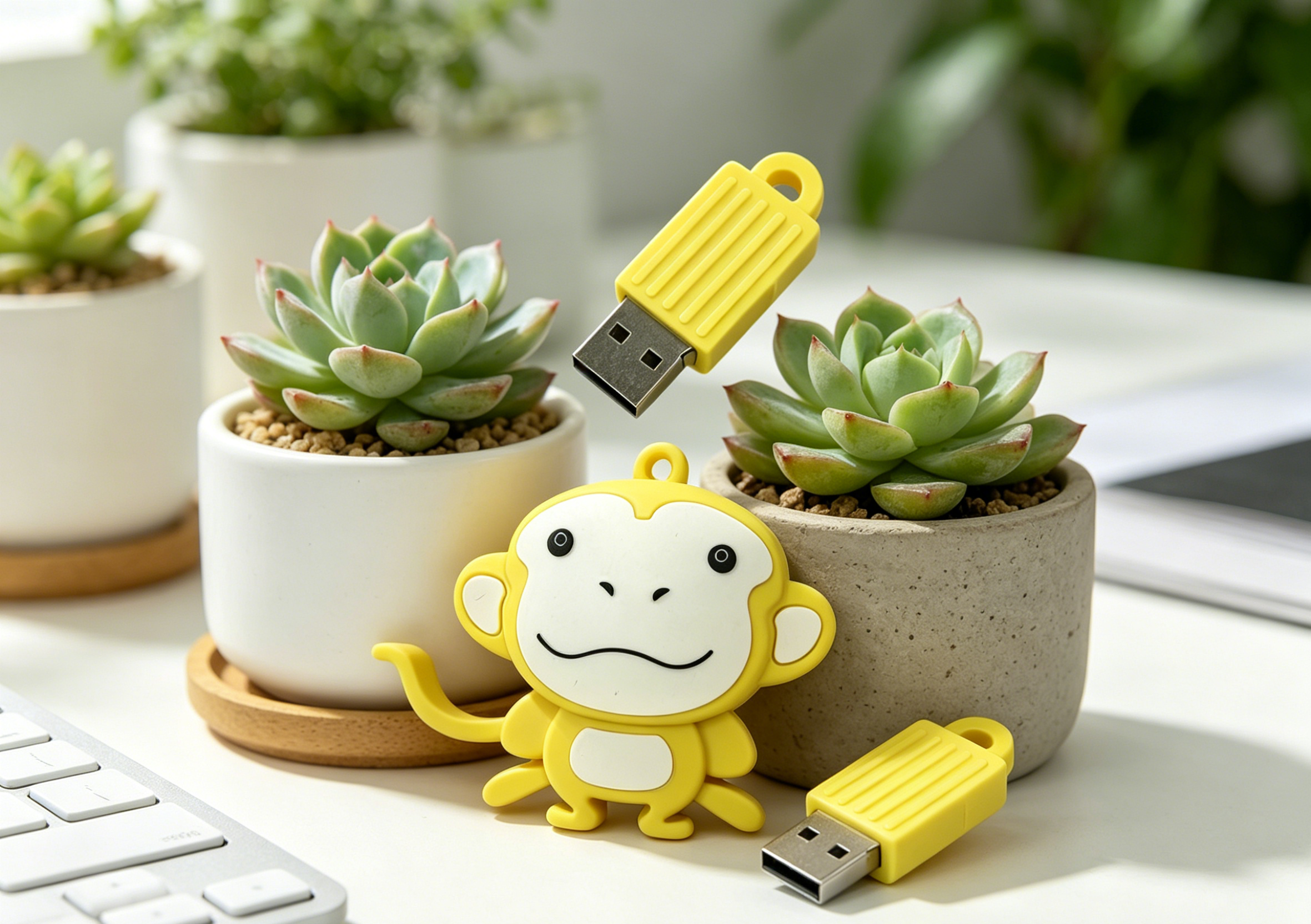 Customized Shaped By Monkey PVC Mold Personalized USB Flash Drive Featuring Data Encryption Option For Marketing And Secure Data Access