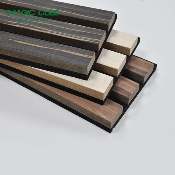 Professional Felt Polyester Akupanel natural veneer Wooden Interior Decoration Wall Sustainably