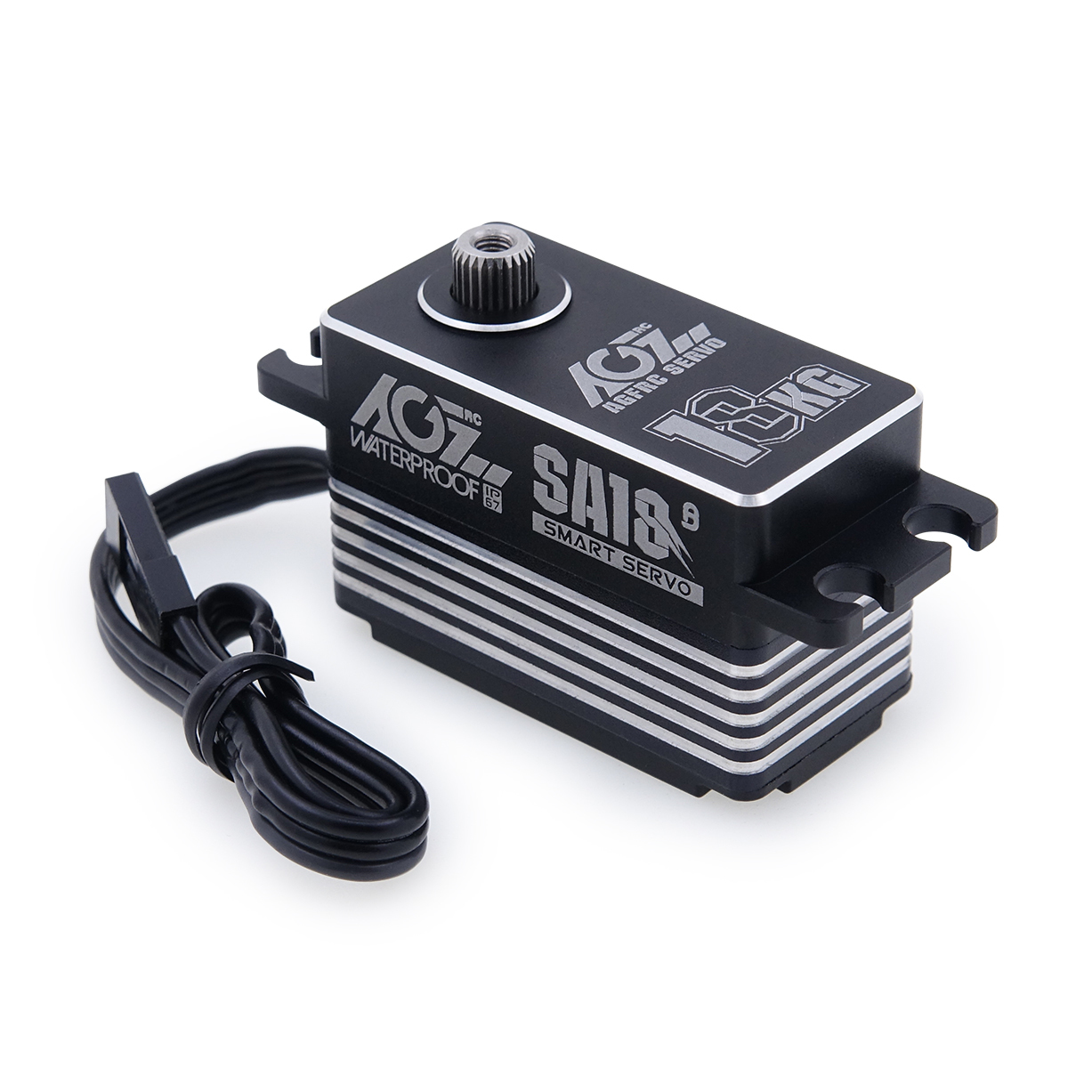Hot AGFRC Coreless Motor Parts 0.11sec 18kg-cm Metal Gear Servo For 12 Scale Truck Cars Robot