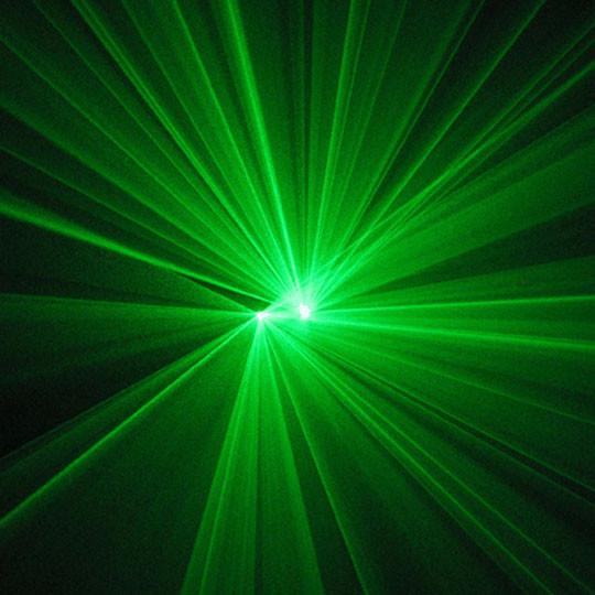 Double Lens Club Laser Stage Light 30 Watt DMX Green Laser Light Two Heads