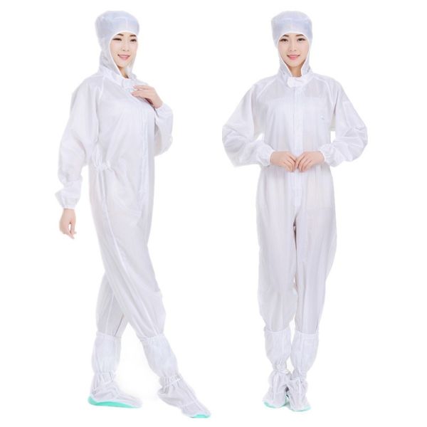 Corrosion Resistant ESD Overalls with Breathable Anti Static Workwear for High Visibility in Cleanroom Environments