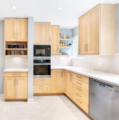Shaker Custom Solid Wood Kitchen Units Modern American Style