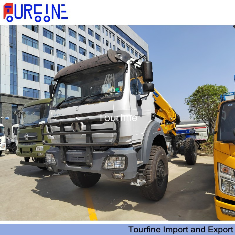 Knuckle Boom Beiben 6×4 Truck Mounted Crane with 10 Ton Hydraulic Lifting Capacity
