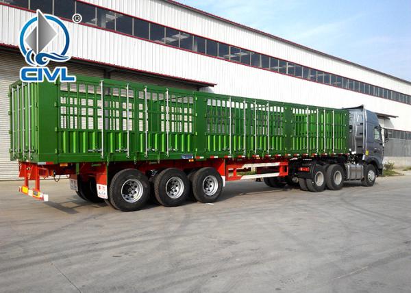 Fence cargo trailer Light Self - Weight Cargo Semi Trailer Truck Used In Logistic Industry