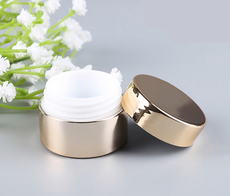 A cara UV do ouro desnata o frasco frascos plásticos de 8 onças com tampas do ouro