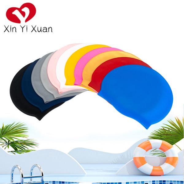 Ultra-Comfortable Waterproof Silicone Swimming Cap, Comfort Fit Swim Cap