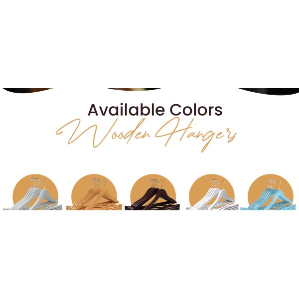 Solid Wood Suit, Premium New Fashion, Boutique, Wooden Hangers for Suit Coat Jacket, with Shoulder Grooves