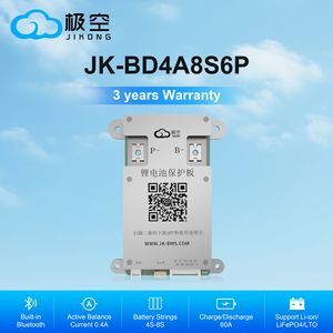 Jikong Smart 4s 12V & 8s 24V BMS Jk-Bd4a8s6p Active Balance Lithium Ion Battery Pack Jk-BMS 60A for LiFePO4 Battery
