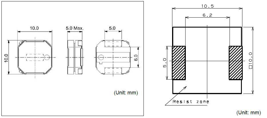 Индукторов силы феррита сопротивление 1274АС-Х-1Р5Н=П3 ДК сильнотоковых низкое для использования плоской проволоки