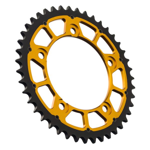 Black yellow Custom 525 40-48T Ladle Aluminum Sprocket for Suzuki DL650 DL1000 DL1050