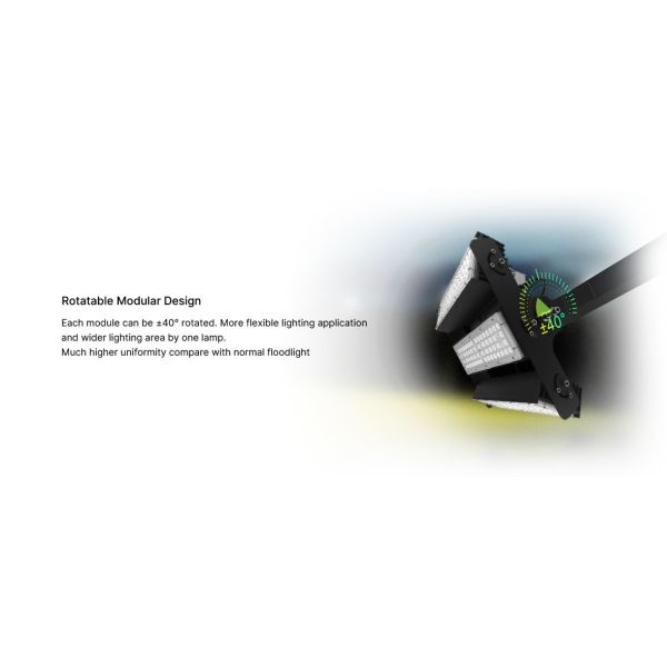 High Lumen Outdoor LED Stadium Lights 250W LED Industrial Lighting