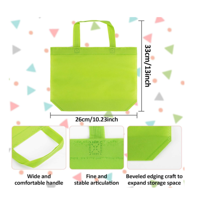 Non Woven Party Favor Bags  Colorful Reusable Bags Non Woven Solid Color Reusable Tote Bags Bulk With Handles Nonwoven Reusable Grocery Bags