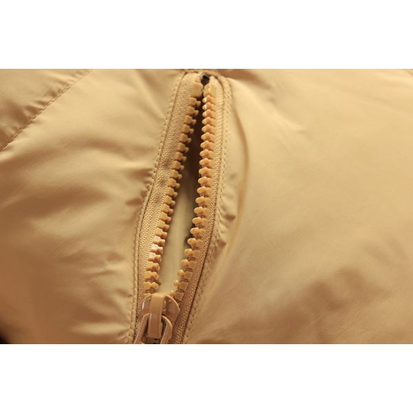 Orange Warm Long Womens Winter Jackets And Coats Hooded Customized Trims