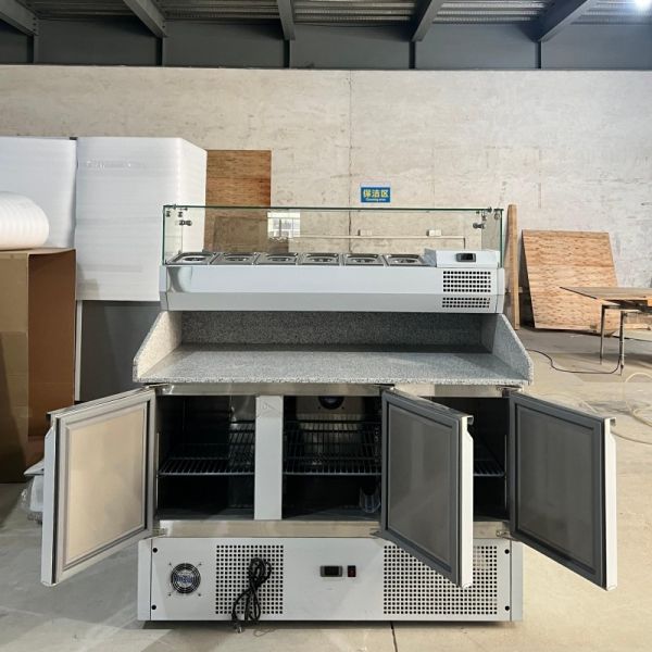 Commercial Pizza Prep Table Counter Top Sandwich Salad Refrigerator