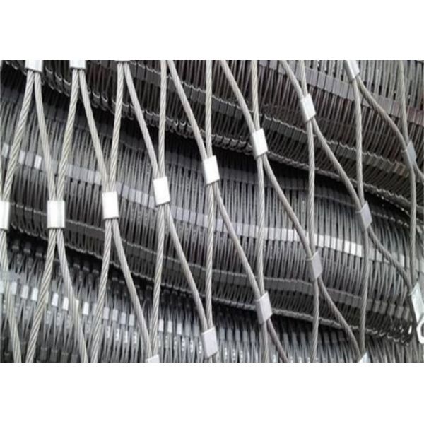 Manufacturer Of 30*60 Stainless Steel Rope Mesh Anti Dropping Cable Wire Mesh