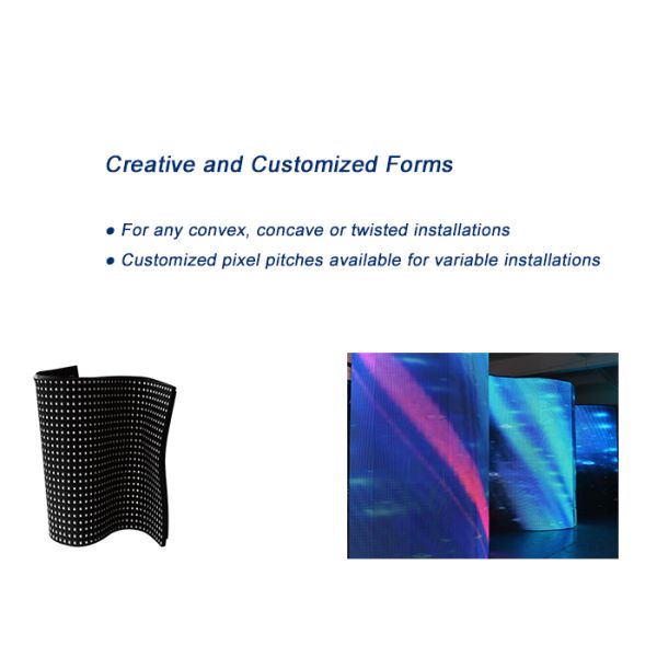 Light Weight P4 Flexible Led Display with Module of 240x120mm