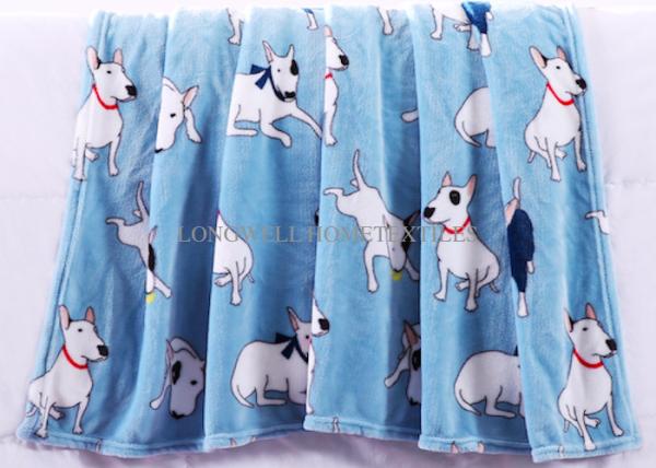 Colorful Soft Rotary Printed Flannel Print Blanket Korean Style Cute Cartoon Pattern