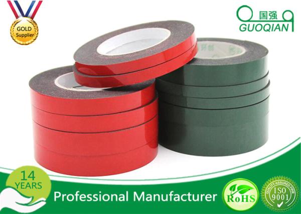 Black PE Foam Coated Double Side Tape With Solvent Acrylic Adhesive 0.8mm / 1mm / 2mm
