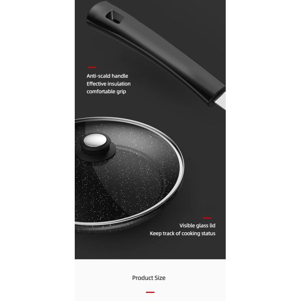 Hot Selling Cooking Kitchen Cookware Cast Iron Steak Frypan Non Stick Iron Skillet Grill Pan Induction Frying Pan