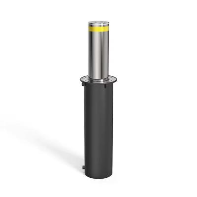600mm Lifting Height Hydraulic Rising Bollard Multi Color Reflective Stripe OEM Logo Printed