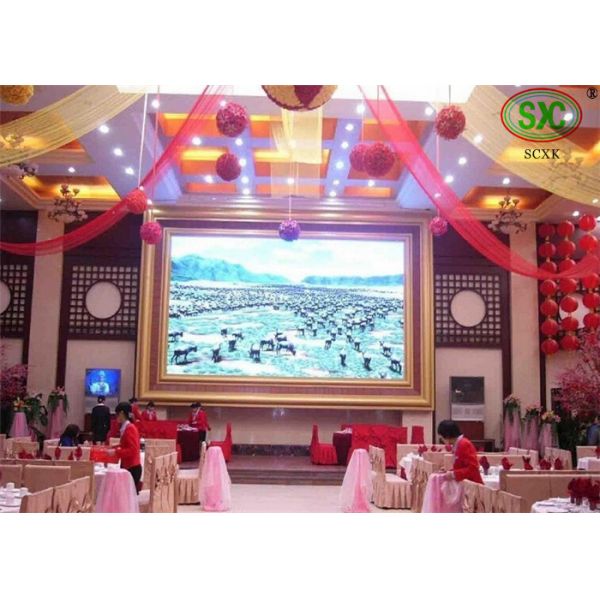 HD Clear Small SMD LED Screen / p6 indoor led display High Frequency Dynamic Image