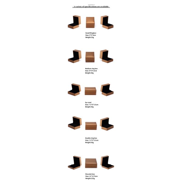 Custom Logo Jewelry Paper Box For Earrings Necklace Pendant Ring 9x9x3cm