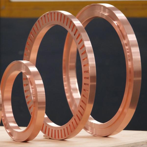 Barras de rotor de cobre Cu-ETP para alcançar uma funcionalidade eficiente