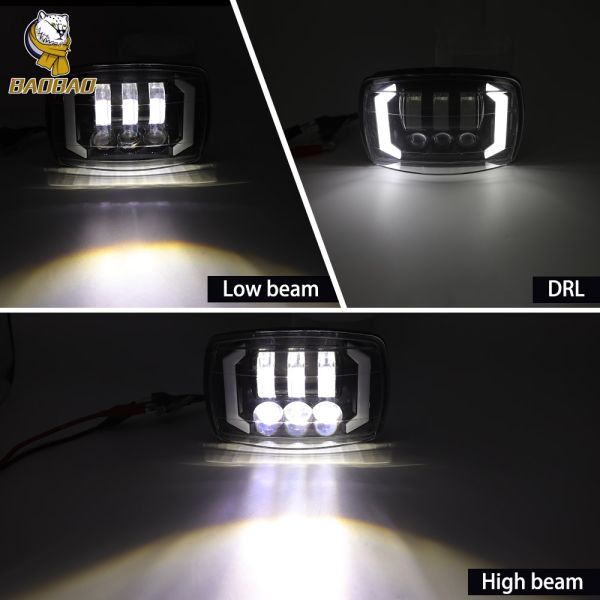 4 Inch Harley White Yellow Available LED Fancy Headlight For Bike